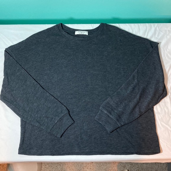 Charcoal Waffle Top & Pants Lounge Set - Small - NIP - Picture 4 of 12